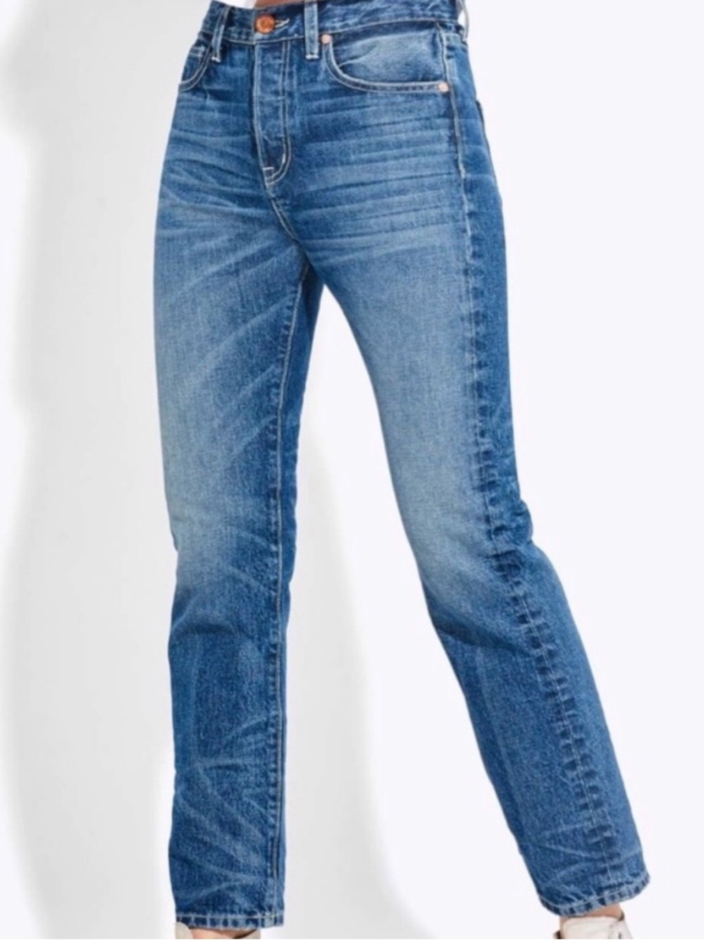 AYR Women's lil dude Boyfriend Jeans in Medium Blue Wash
